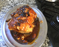 Lombo ao molho de maracujá