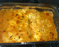 Filé de peixe à parmegiana assado