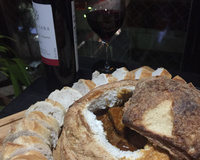 Pão italiano recheado