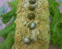 Rocambole de arroz cozido do Lúcio Cezar