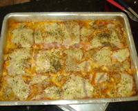 Lasanha de carne moída e molho branco