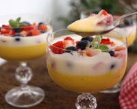 Creme de manga com iogurte