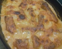 Filé de peixe ao molho de tomate com requeijão