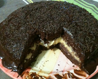 Bolo trufa de maracujá