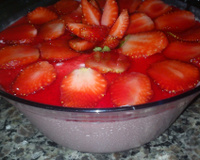 Mousse de morango com gengibre