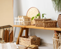 Kit com 4 cestos de bambu organiza e complementa por menos de R$ 80