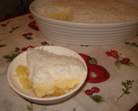 Delícia de abacaxi com coco