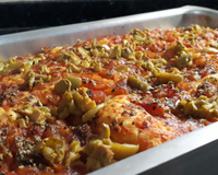 Pizza de forma para aniversário