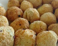 Bolinho de batata com peixe
