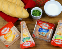 Baguete aos quatro queijos