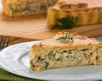 Torta de liquidificador sabor bacalhau