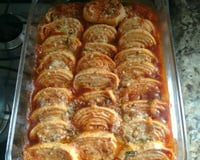 Canelone massa de pastel