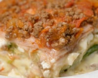 Lasanha de abobrinha com carne moída