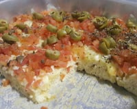 Focaccia com cobertura