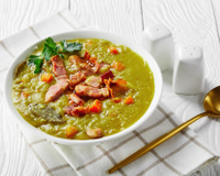 Caldo de ervilha seca