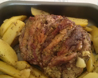 Carne assada ao chimichurri