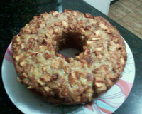 Bolo de maçã com canela