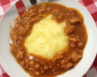 Polenta na panela de pressão