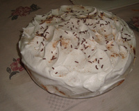 Bolo rápido de chocolate e chantilly