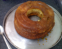 Bolo com pudim cremoso