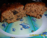 Bolo de Whey Protein com ameixa seca