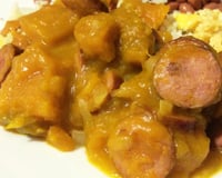 Abóbora Cabotiá com Linguiça