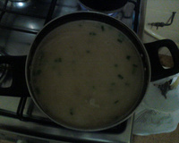 Sopa de batata de caneca