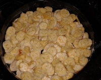 Torta de banana com pão velho