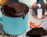 Essa receita de bolo proteico e de caneca é perfeita para quem não quer sair da dieta e tem pressa!