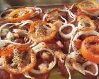 Calabresa com batata no forno rápida