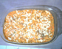 Torta gostosa de sobra de arroz