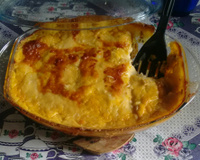 Escondidinho de bacalhau com macaxeira
