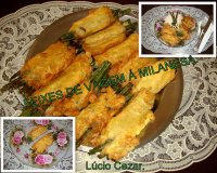 Feixes de vagem à milanesa