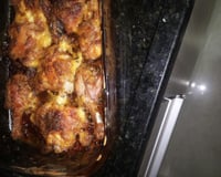 Frango assado com creme de cebola e maionese