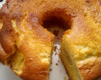 Bolo de fubá com banana