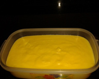 Curau com leite condensado e creme de leite