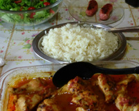 Frango à passarinho no forno