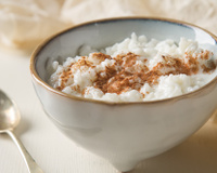 Arroz doce com paçoca