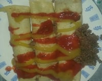 Panqueca de carne moída simples