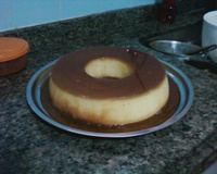 Pudim de leite condensado com creme de leite