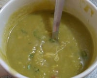 Creme de ervilha com bacon