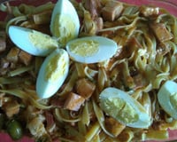 Macarrão com linguiça