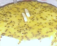 Bolo de maracujá trufado