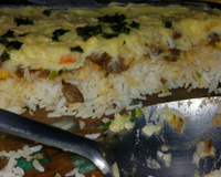 Escondidinho de arroz