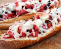 Brusqueta com philadelphia