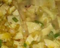 Feijão branco com dobradinha