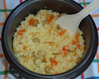 Meu arroz na máquina de arroz