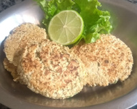 Hambúrguer de aveia vegetariano