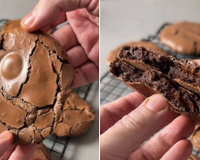 Cookies “brownies” de chocolate: receita simples, sem glúten, nem lactose, e com apenas 6 ingredientes