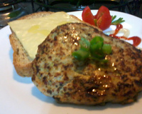 Hambúrguer de frango sem glúten